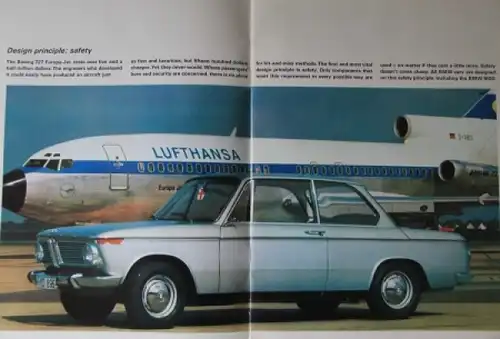 BMW 1600 Modellprogramm 1967 Automobilprospekt (4001)