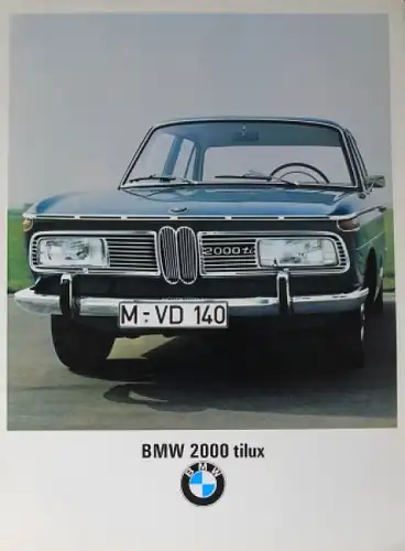 BMW 2000 tilux Modellprogramm 1967 Automobilprospekt  (4004)