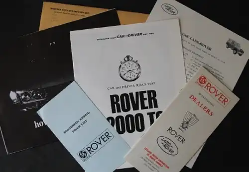 Rover 2200 Modellprogramm 1975 Automobilprospekt (4008)