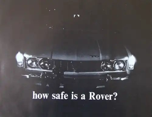 Rover 2200 Modellprogramm 1975 Automobilprospekt (4008)