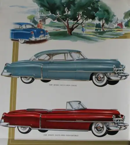 Cadillac Modellprogramm 1952 "Golden Anniversary" Automobilprospekt (4012)