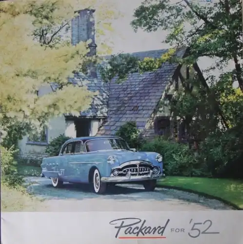 Packard Modellprogramm 1952 Automobilprospekt (4018)