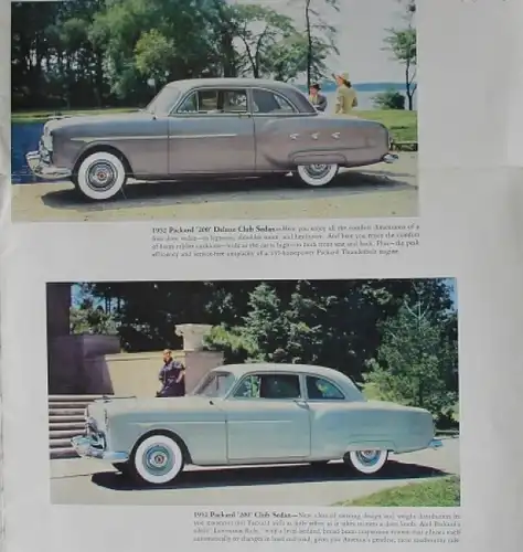 Packard Modellprogramm 1952 Automobilprospekt (4018)