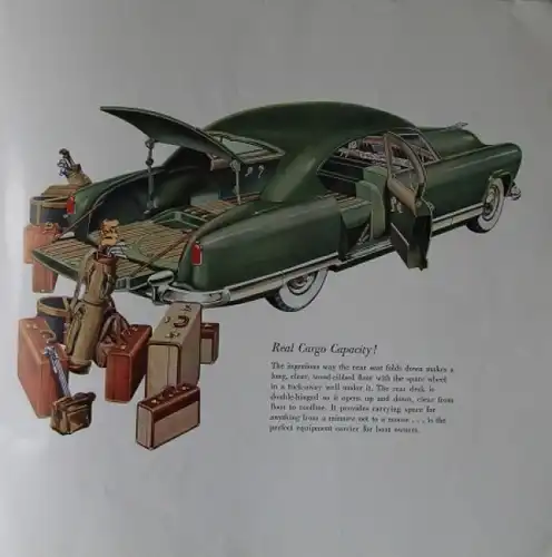 Kaiser Modellprogramm 1951 "Built to better the best on the road" Automobilprospekt (4026)