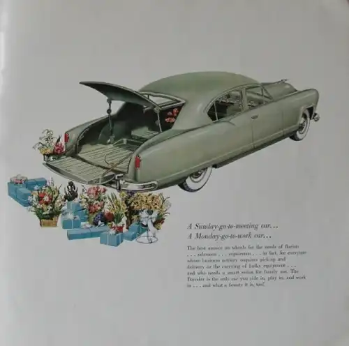 Kaiser Modellprogramm 1951 "Built to better the best on the road" Automobilprospekt (4026)