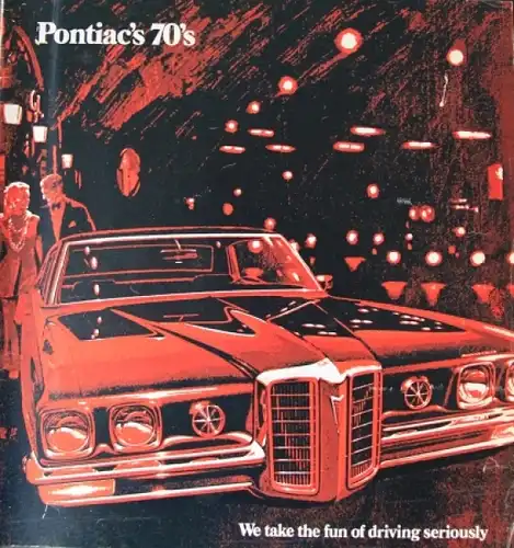 Pontiac Modellprogramm 1970 Automobilprospekt (4041)