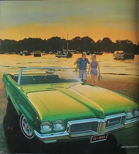 Pontiac Modellprogramm 1970 Automobilprospekt (4041)