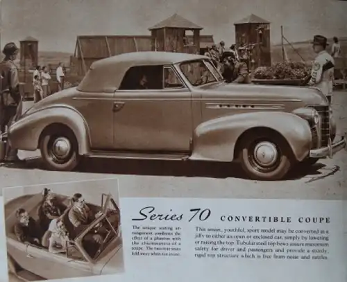 Oldsmobile Series 60/80 Modellprogramm 1938 Automobilprospekt (4048)