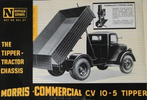 Austin Morris Commercial CV 10-5 Modellprogramm 1948 Lastwagenprospekt (4058)