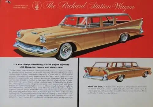 Packard Station Wagon Modellprogramm 1958 Automobilprospekt (4113)