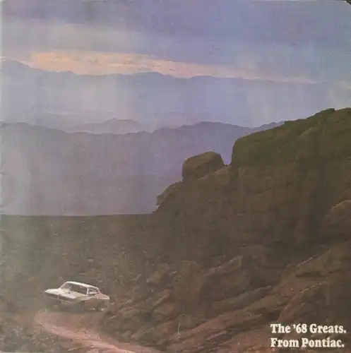 Pontiac Modellprogramm 1968 Automobilprospekt (4130)