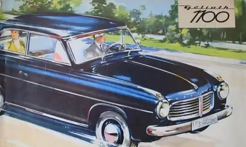 Goliath 1100 Modellprogramm 1959 Automobilprospekt (4149)