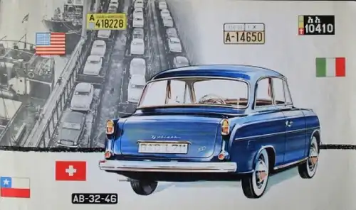Goliath 1100 Modellprogramm 1959 Automobilprospekt (4149)
