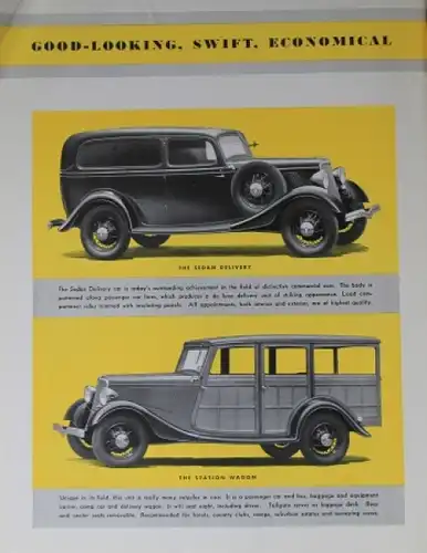 Ford Lastwagen Modellprogramm 1932 "Helpful hints on hauling" Lastwagenprospekt (4153)