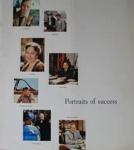 Lincoln Modellprogramm Mailer 1959 "Portaits of success" Automobilprospekt (4163)