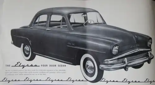 Simca Aronde Modellprogramm 1957 Automobilprospekt (4167)