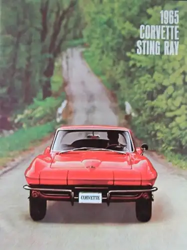 Chevrolet Corvette Sting Ray Modellprogramm 1965 Automobilprospekt (4183)