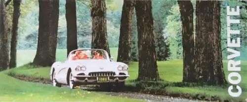 Chevrolet Corvette Modellprogramm 1960 Automobilprospekt (4186)