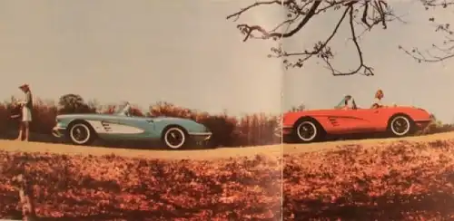 Chevrolet Corvette Modellprogramm 1960 Automobilprospekt (4186)