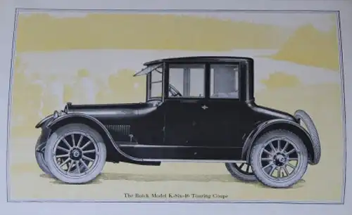 Buick Six Cylinder Modellprogramm 1920 Automobilprospekt (4194)