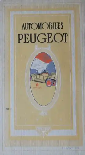 Peugeot Modellprogramm 1912 Automobilprospekt (4198)
