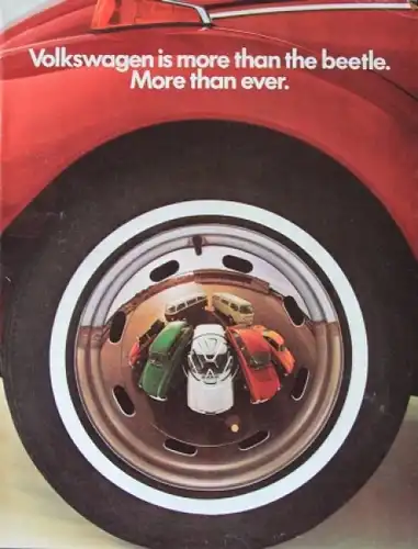 Volkswagen Modellprogramm 1973 "More than a beetle" Automobilprospekt (4225)