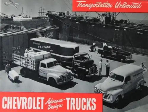 Chevrolet Trucks Modellprogramm 1950 Lastwagenprospekt (4246)