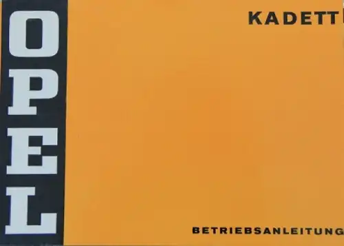 Opel Kadett 1974 Betriebsanleitung (4331)
