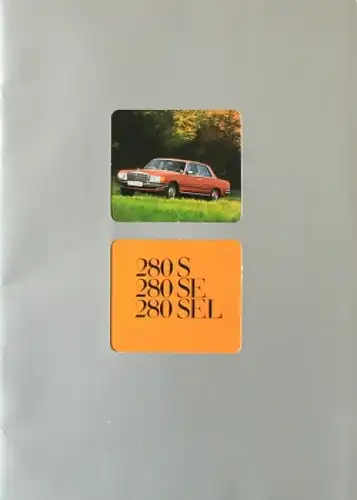 Mercedes-Benz 280 S/SEL Modellprogramm 1976 Automobilprospekt (4347)