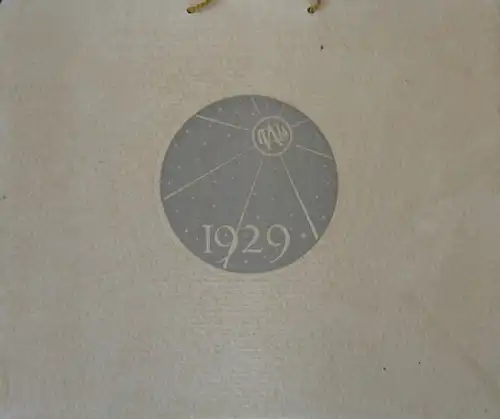 Itala 1929 Jahreskalender von Biscaretti (4376)