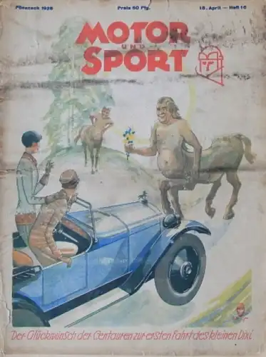 "Motor & Sport" Motor-Zeitschrift Pössneck 1928 (4389)