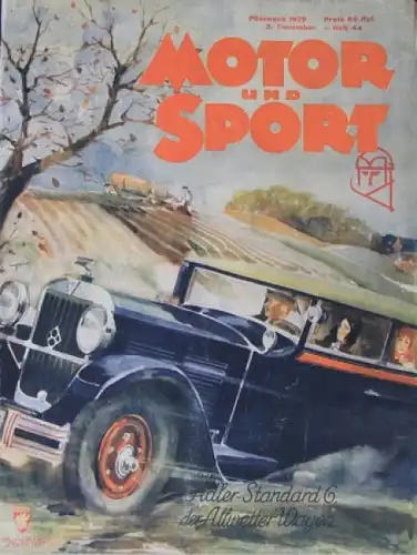 "Motor & Sport" Motor-Zeitschrift Pössneck 1929 (4398)