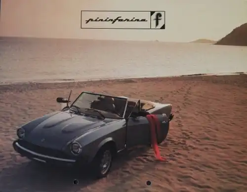 Fiat 124 Pininfarina Spidereuropa 1982 Automobilprospekt (4436)