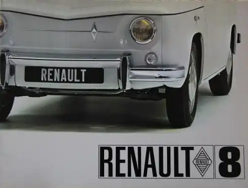 Renault 8 Modellprogramm 1962 Automobilprospekt (4449)
