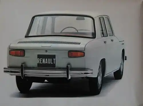 Renault 8 Modellprogramm 1962 Automobilprospekt (4449)