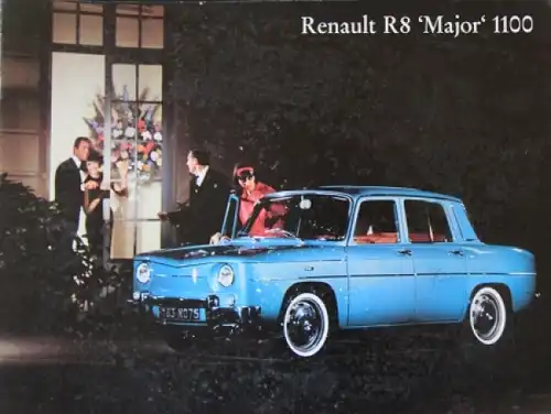 Renault 8 Major 1100 Modellprogramm 1964 Automobilprospekt (4454)