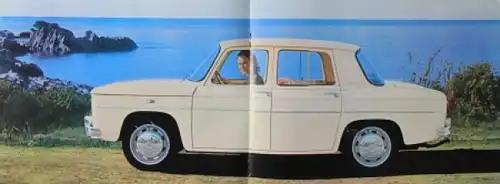 Renault 8 Major 1100 Modellprogramm 1964 Automobilprospekt (4454)