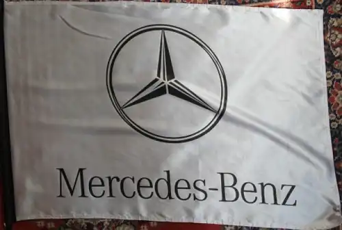 Mercedes-Benz Fahne 1985 Händlerflagge aus Seide (4484)