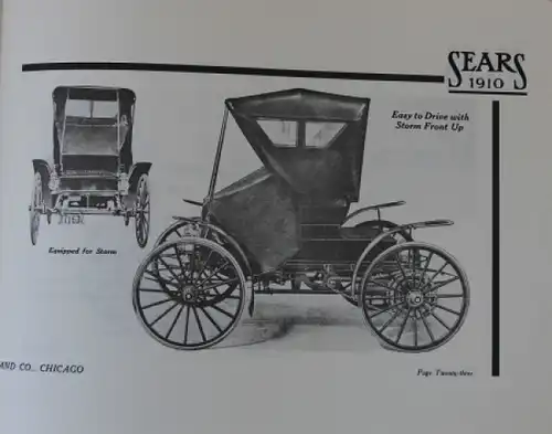 Sears Roebuck & Co. Modellprogramm 1912 "Motor Buggy Catalogue" Automobilprospekt (4512)