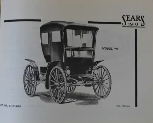 Sears Roebuck & Co. Modellprogramm 1912 "Motor Buggy Catalogue" Automobilprospekt (4512)
