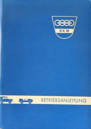 DKW Munga Auto-Union Geländewagen 1959 Betriebsanleitung (4606)