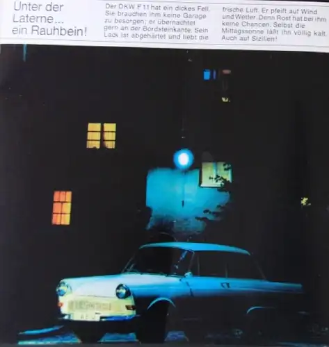 DKW F11 Modellprogramm 1963 "Der große Junior" Automobilprospekt (4622)