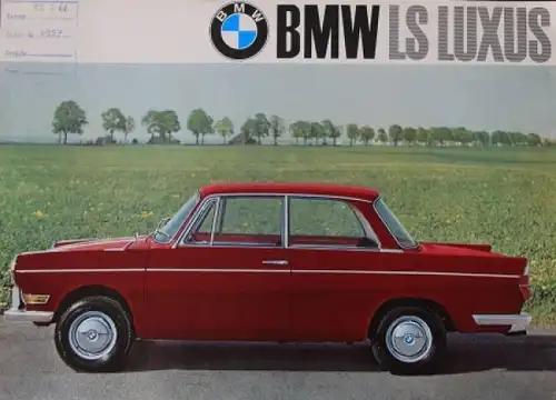 BMW 700 LS Luxus Modellprogramm 1965 Automobilprospekt (4730)
