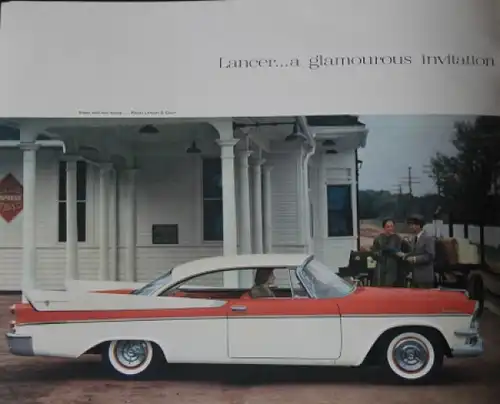 Dodge Lancer Modellprogramm 1957 Automobilprospekt (4765)