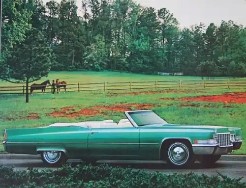 Cadillac Modellprogramm 1970 Automobilprospekt (4768)