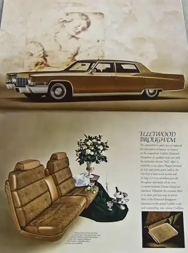 Cadillac Modellprogramm 1969 Automobilprospekt (4771)