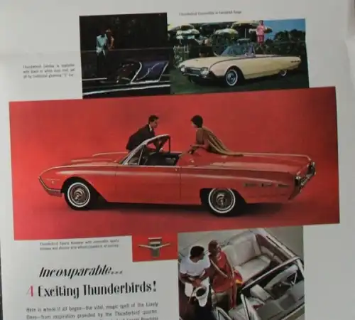 Ford Modellprogramm 1962 "Live it up..." Automobilprospekt (4812)