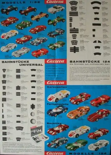 Carrera Autorennbahn 1969 Spielzeugprospekt (4857)