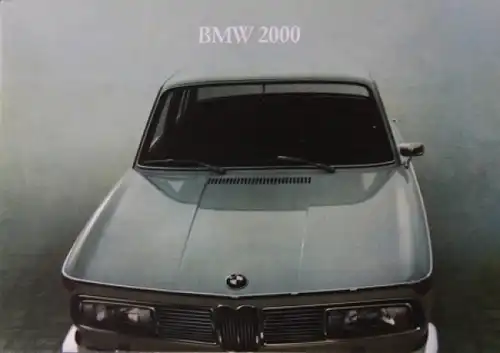 BMW 2000 Modellprogramm 1966 Automobilprospekt (4858)