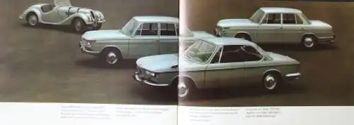 BMW 2000 Modellprogramm 1966 Automobilprospekt (4858)